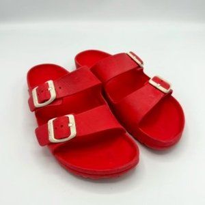 Birkenstock Unisex Arizona Essentials Hot Pink Barbie EVA Sandals EU 36